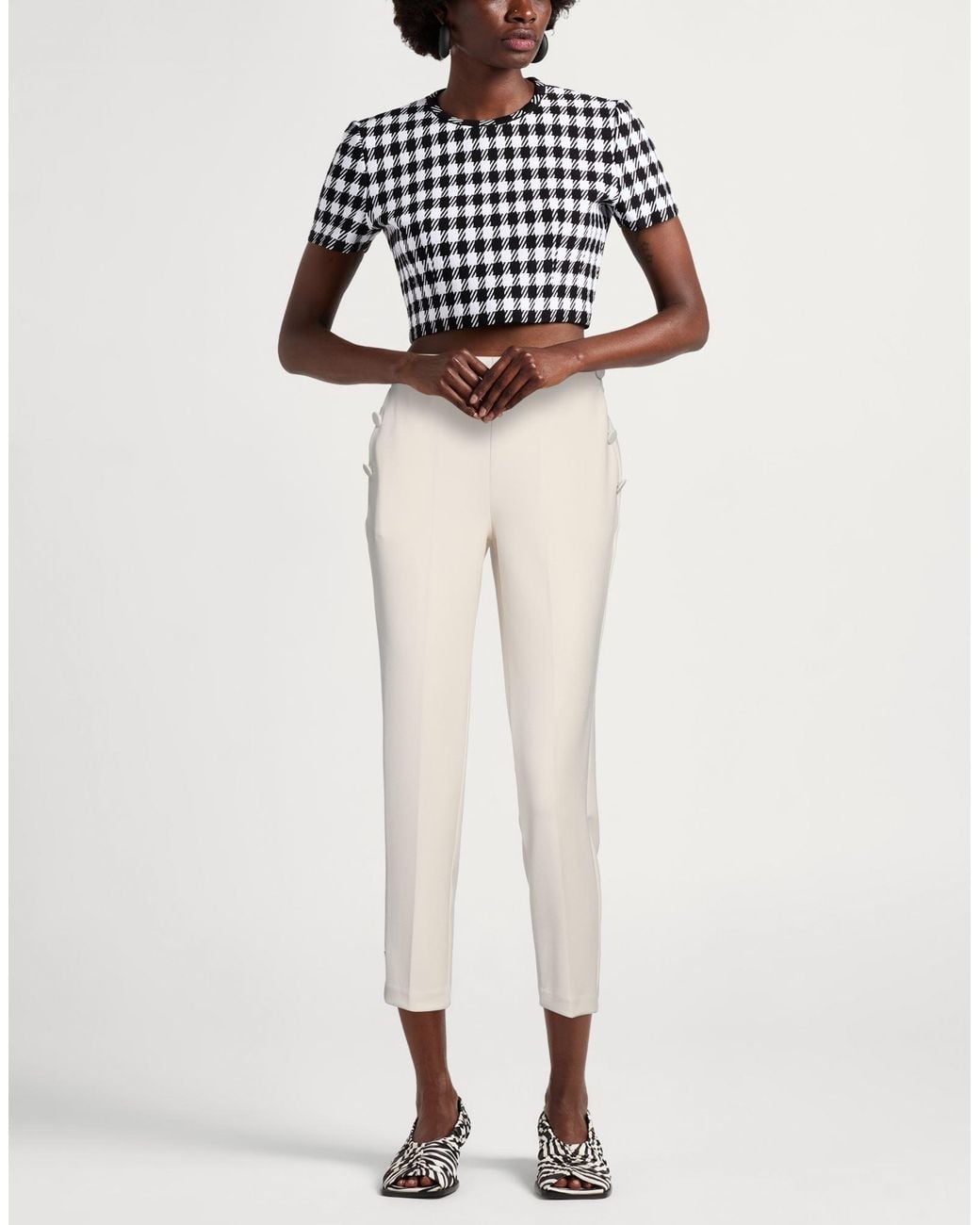 ViCOLO Natural Cream Pants Polyester, Elastane