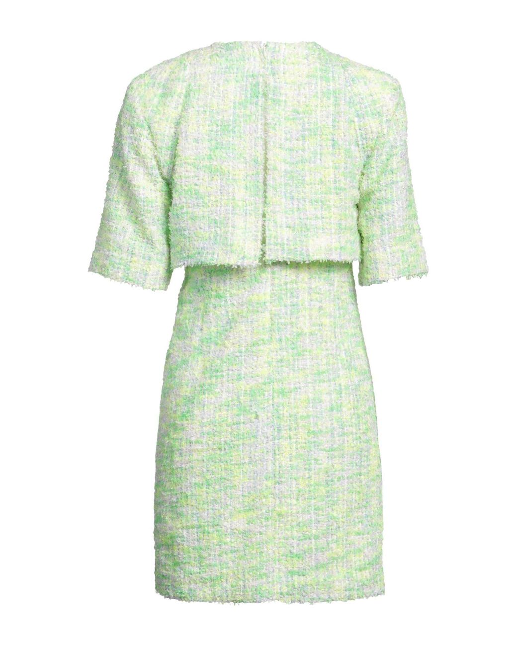 Sandro Green Tweed Mini Dress