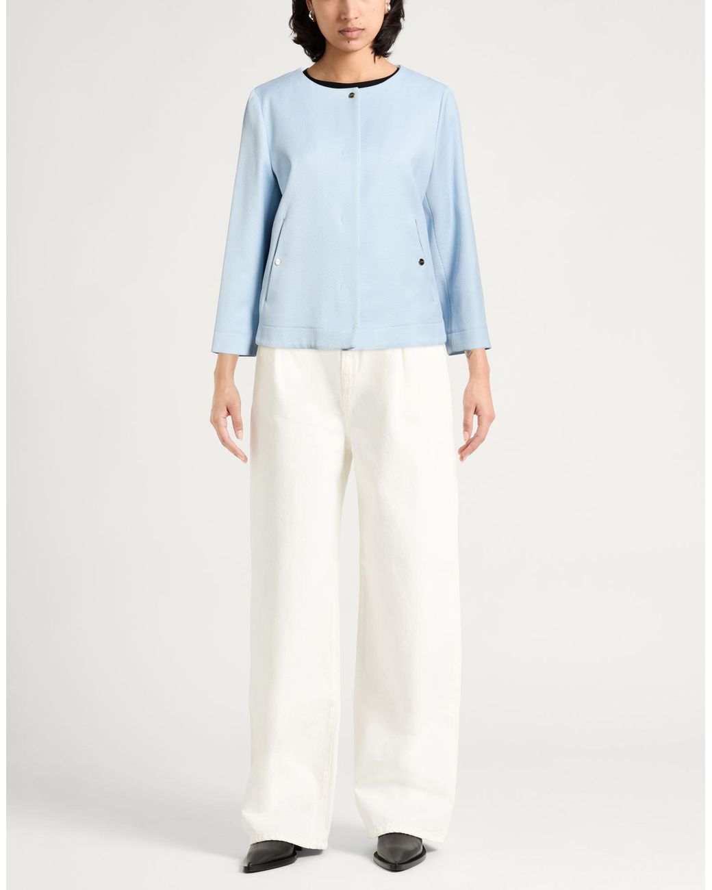 Herno Blue Jacket Cotton, Elastane