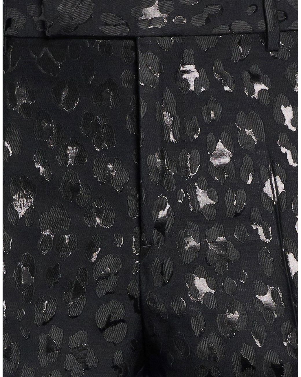 Versace Black Pants Acetate, Virgin Wool, Polyamide, Metallic Polyester for men