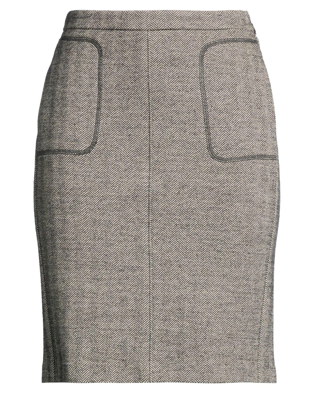 SEVENTY VENEZIA Gray Mini Skirt