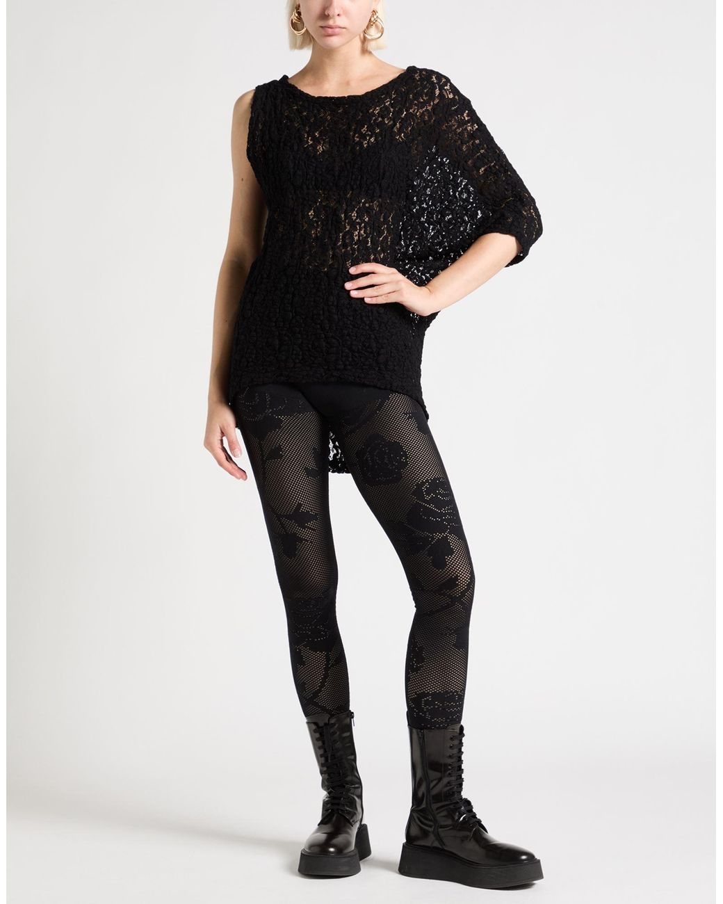 Nostrasantissima Black Top Cotton, Polyamide, Elastane