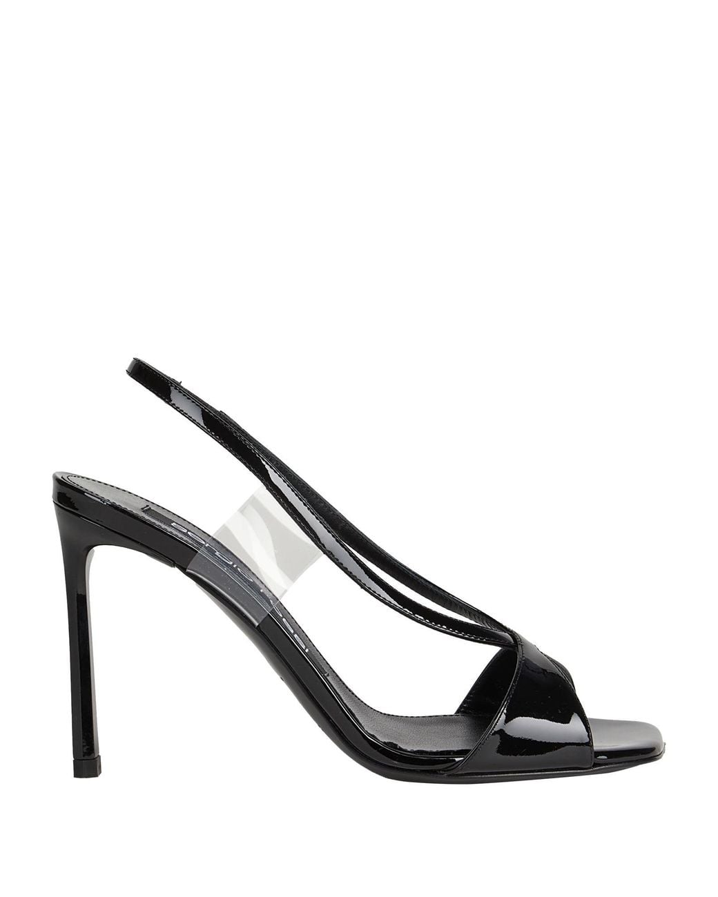 Sergio Rossi Metallic Sandals Leather, Plastic