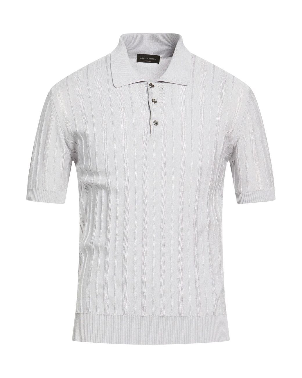 Polo Roberto Collina pour homme en coloris White