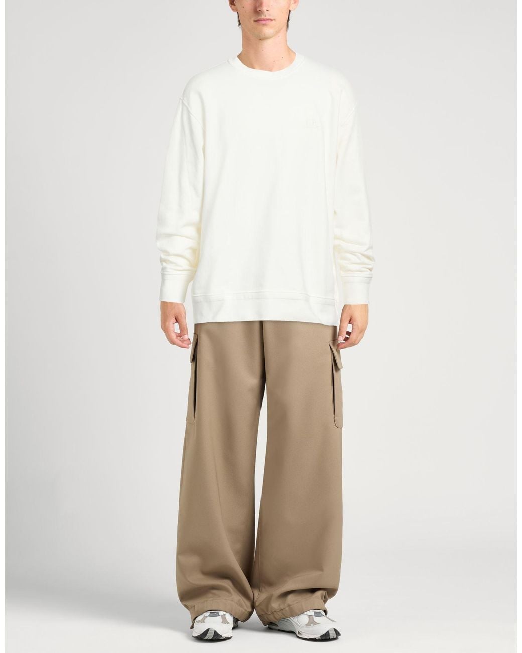 C P Company White Sweatshirt for men
