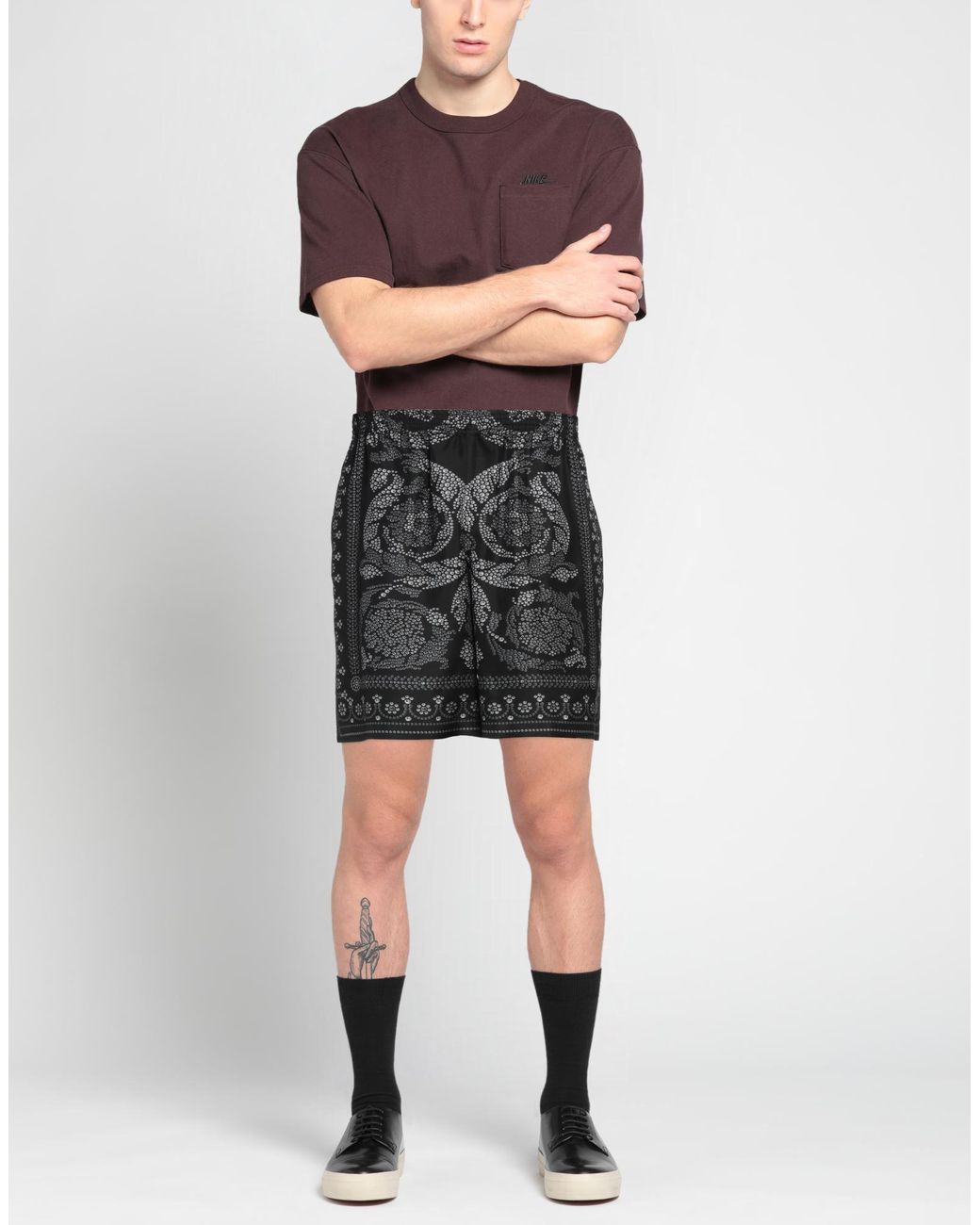 Versace Gray Shorts & Bermuda Shorts for men
