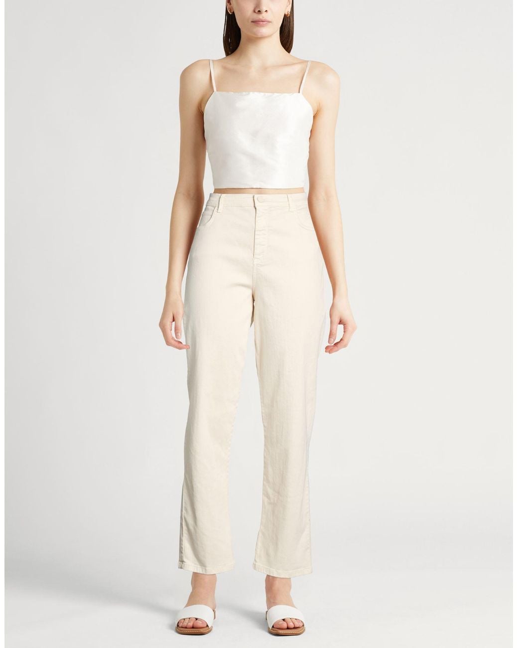 Marella Natural Jeans Lyocell, Cotton, Polyester, Elastane