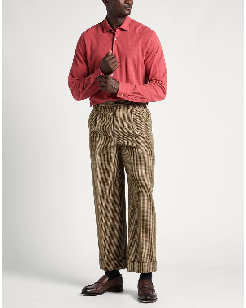 Fedeli Red Shirt for men