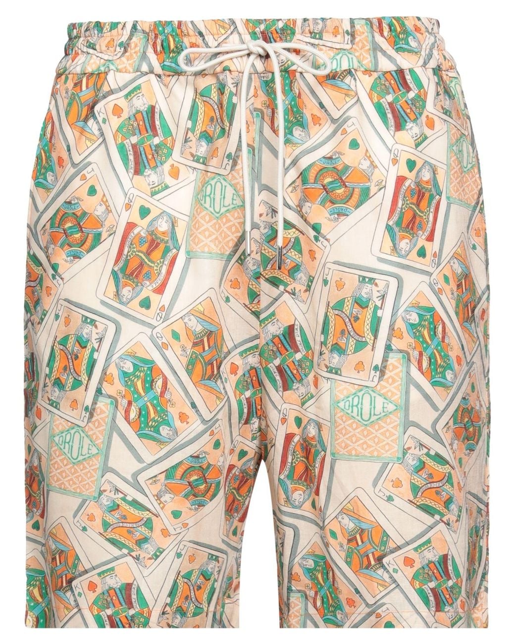 Drole de Monsieur Pink Shorts & Bermuda Shorts Linen, Cotton for men