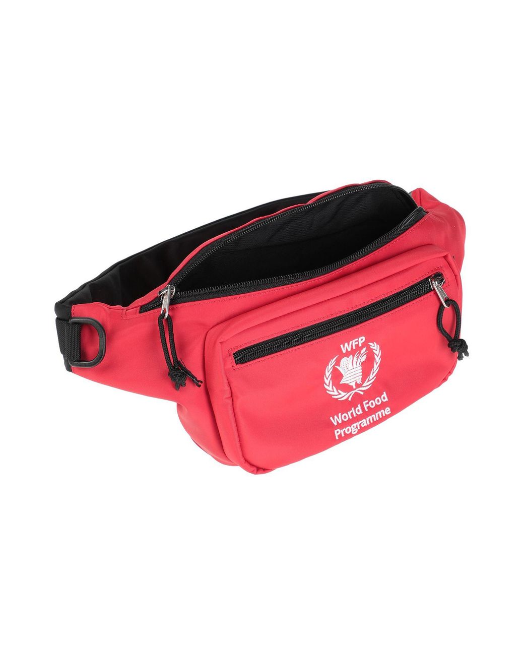 red balenciaga fanny pack