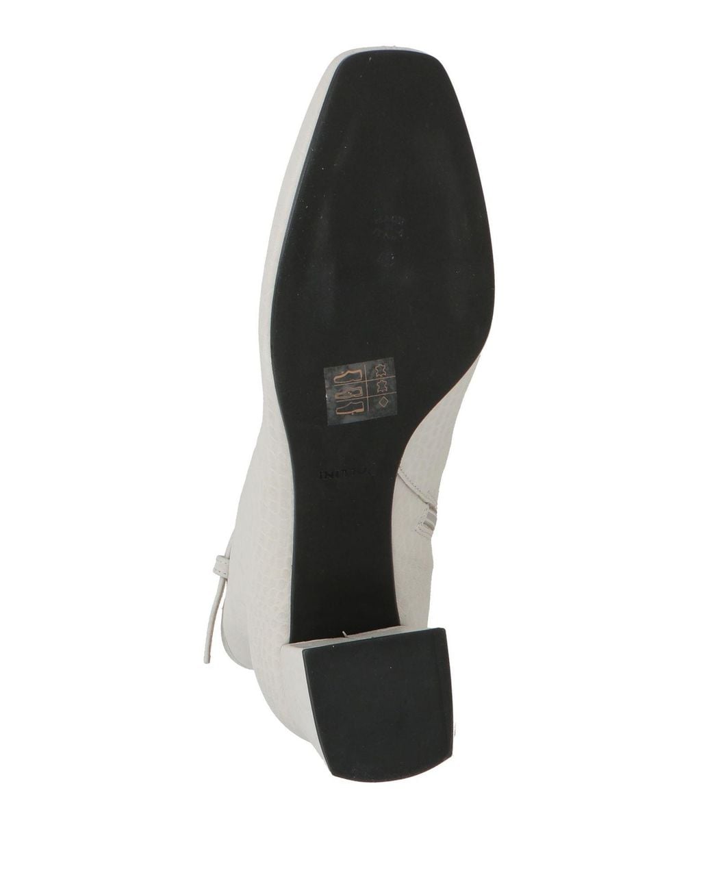 Pollini White Ankle Boots Leather
