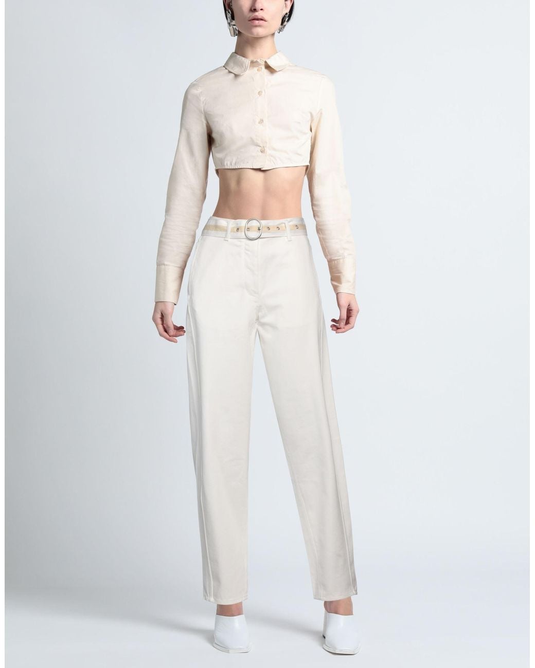 Jil Sander White Jeans