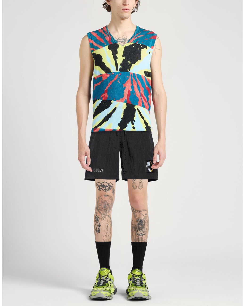 Pleasures Black Shorts & Bermuda Shorts for men