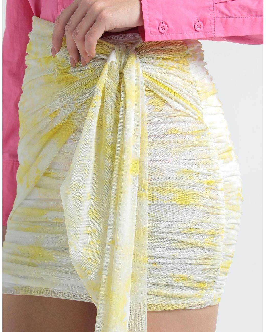 MSGM Yellow Mini Skirt