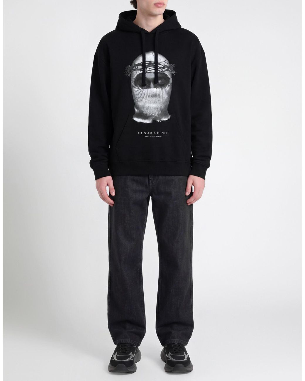 Ih Nom Uh Nit Black Sweatshirt Cotton for men