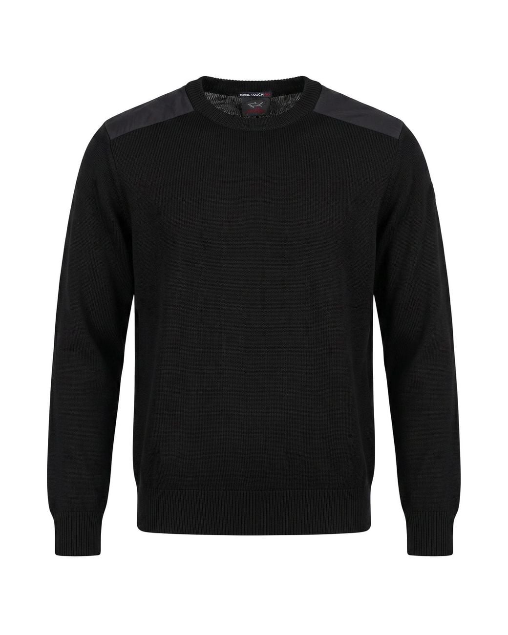 Paul & Shark Black Sweater Virgin Wool for men