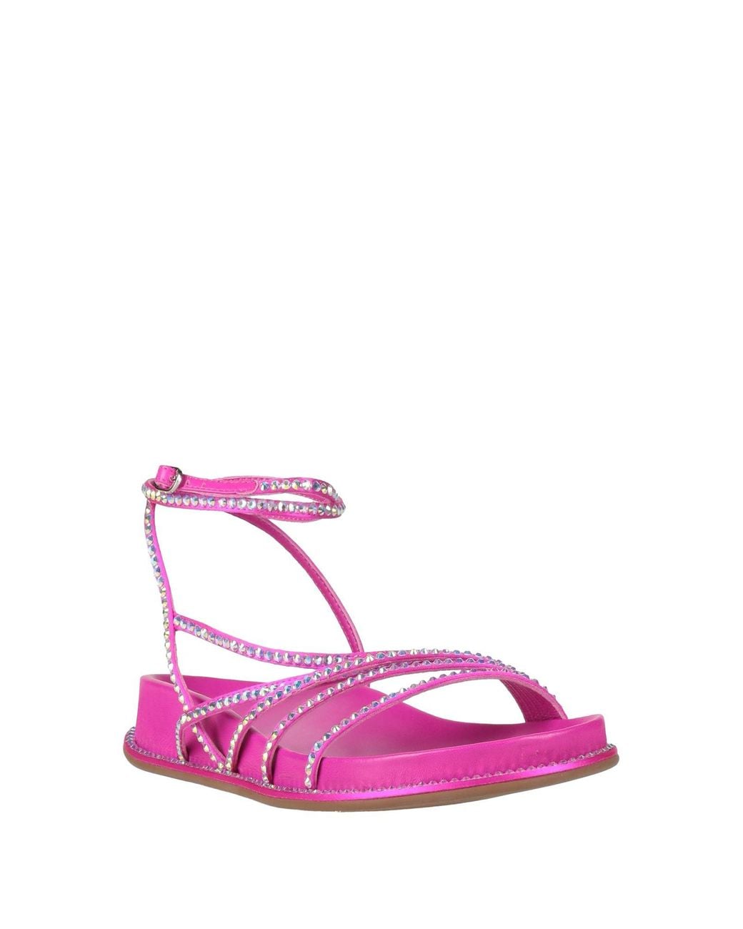 Le Silla Pink Sandals Textile Fibers