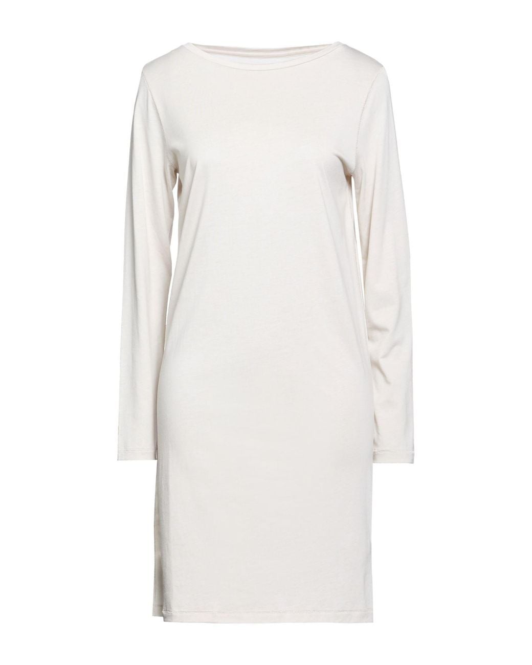 Majestic Filatures White Mini Dress Lyocell, Organic Cotton