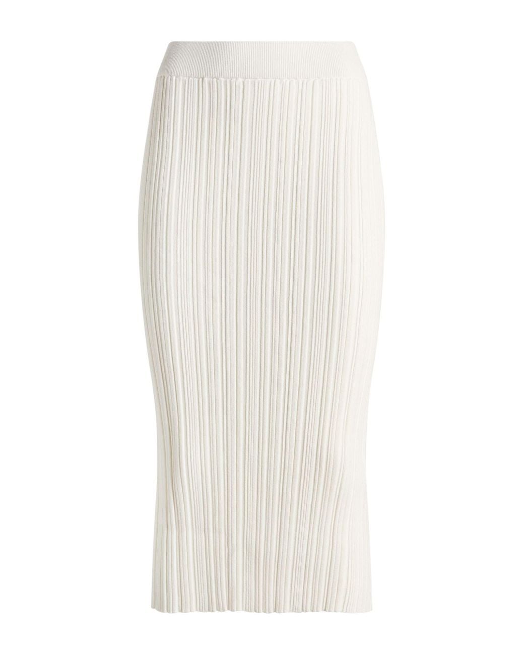 La Petite Robe Di Chiara Boni White Midi Skirt Viscose, Polyester