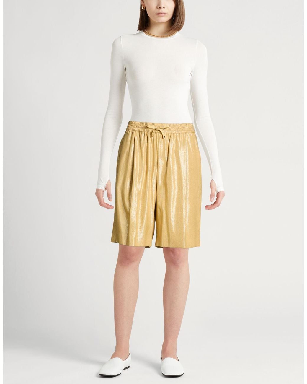 Herno Yellow Shorts & Bermuda Shorts