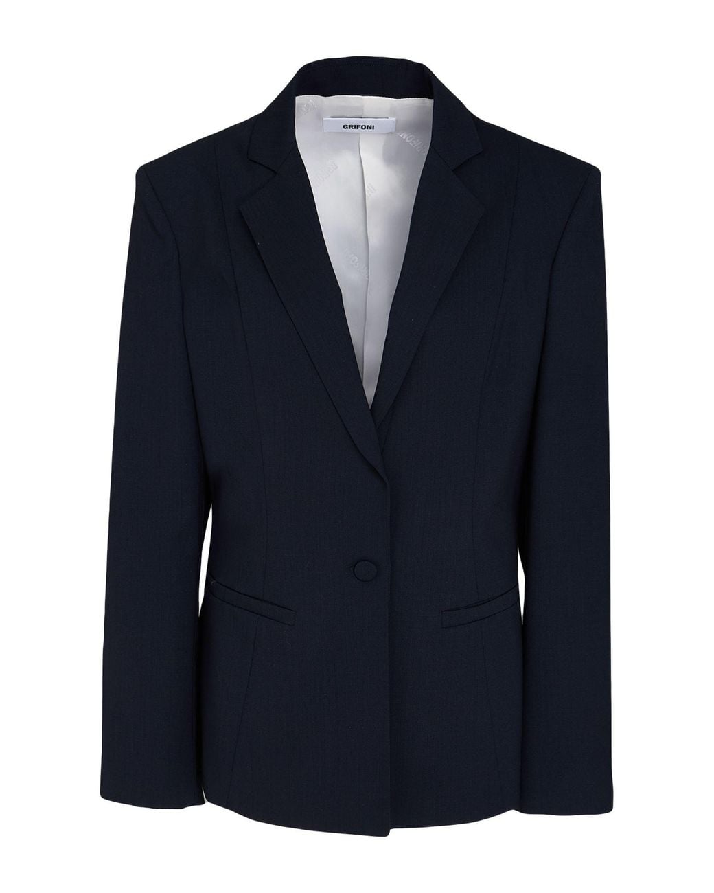 Grifoni Blue Midnight Blazer Virgin Wool, Elastane