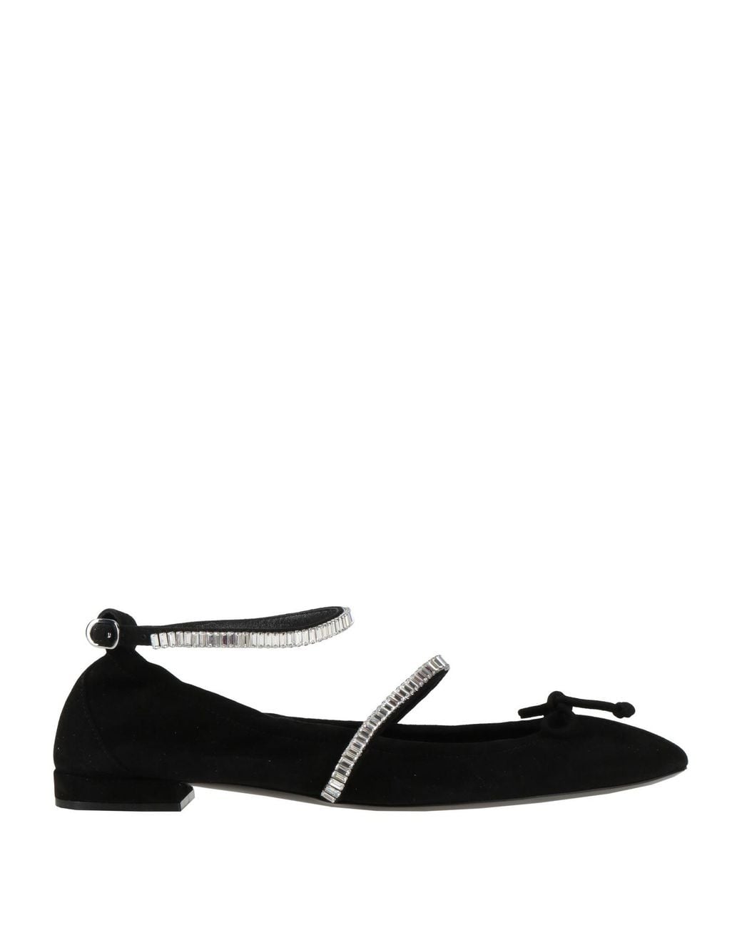 Stuart Weitzman Black Ballet Flats Leather