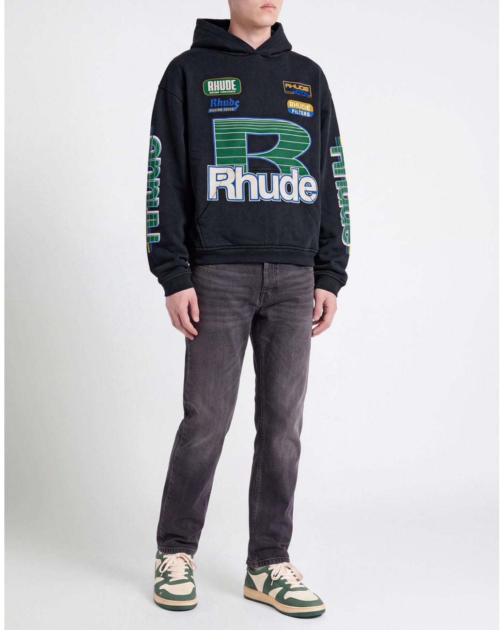 Rhude Blue Midnight Sweatshirt Cotton for men