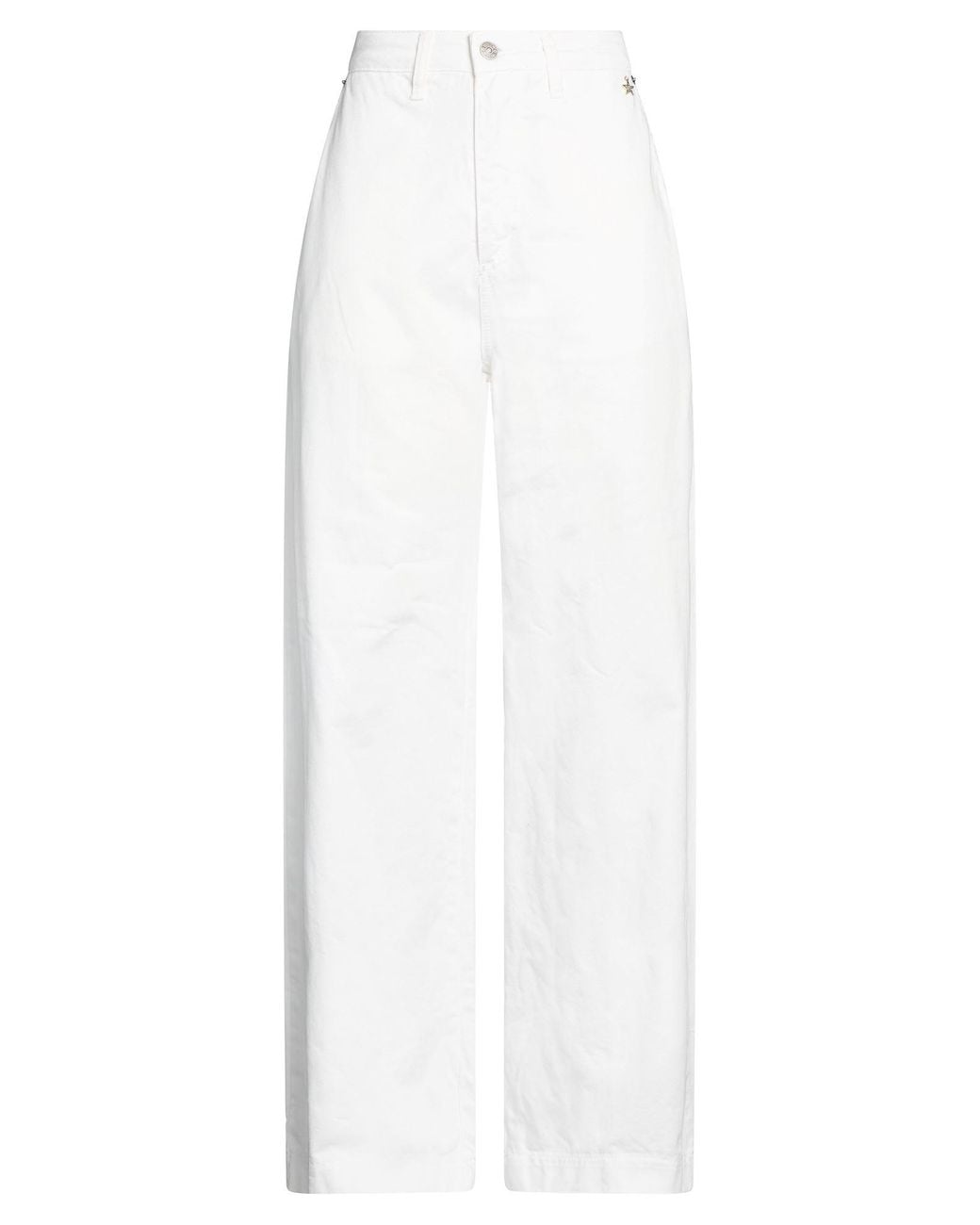 Souvenir Clubbing White Pants Cotton