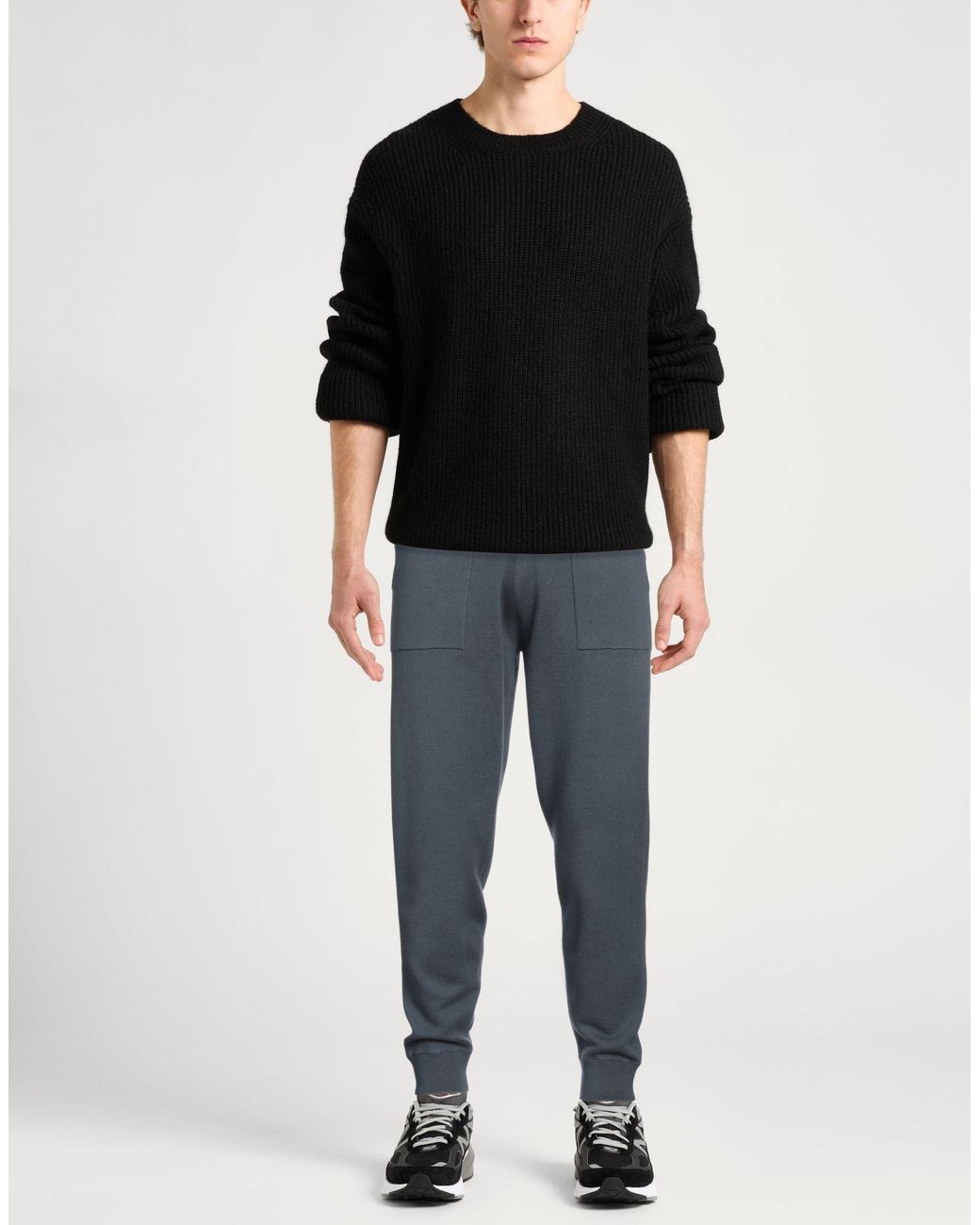 Boglioli Blue Slate Pants Cotton, Cashmere for men