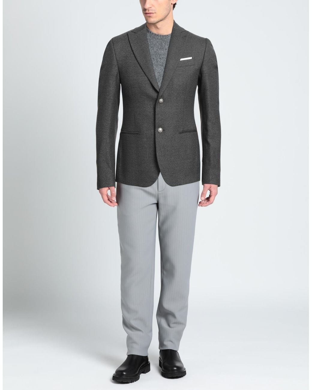 Daniele Alessandrini Gray Blazer for men