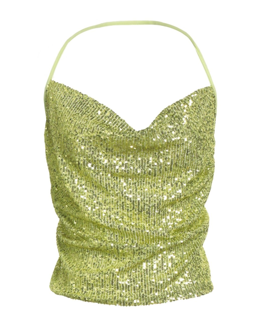 Pinko Green Top Polyester, Elastane