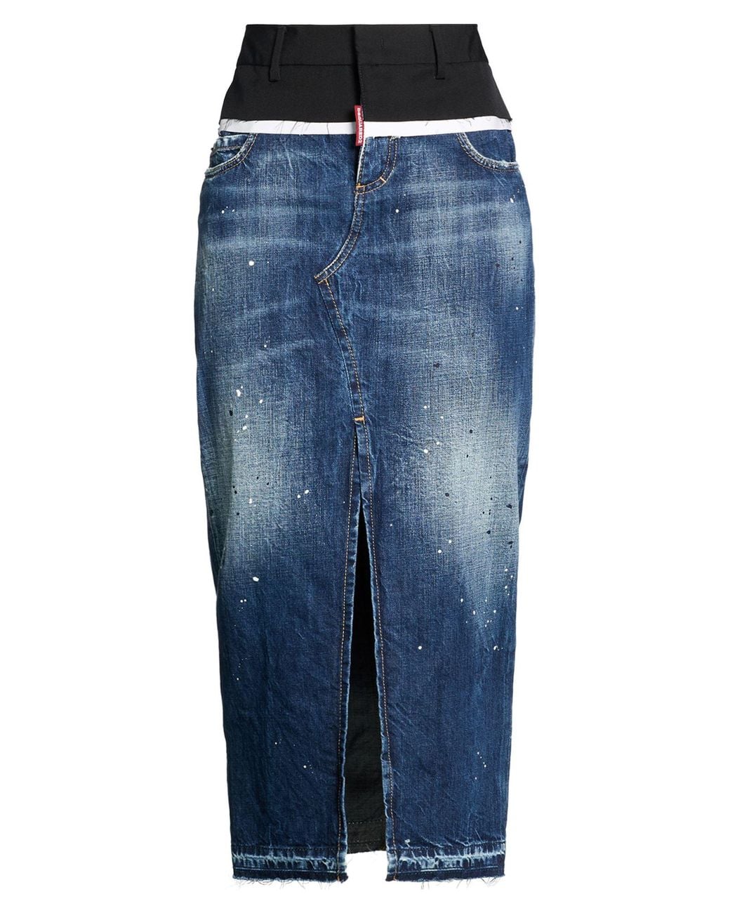 DSquared² Blue Denim Skirt Cotton