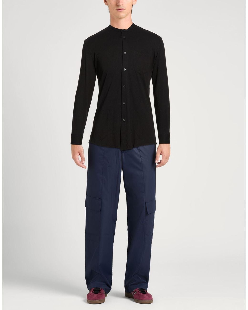 Daniele Alessandrini Black Shirt Cotton for men