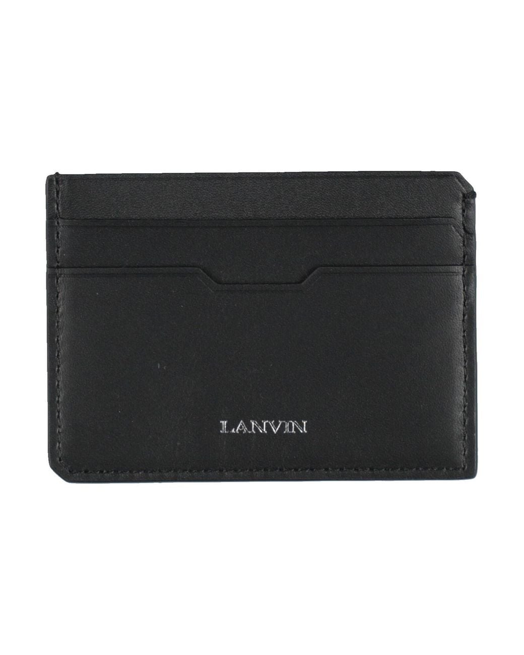 Lanvin Black Cardholder Calfskin