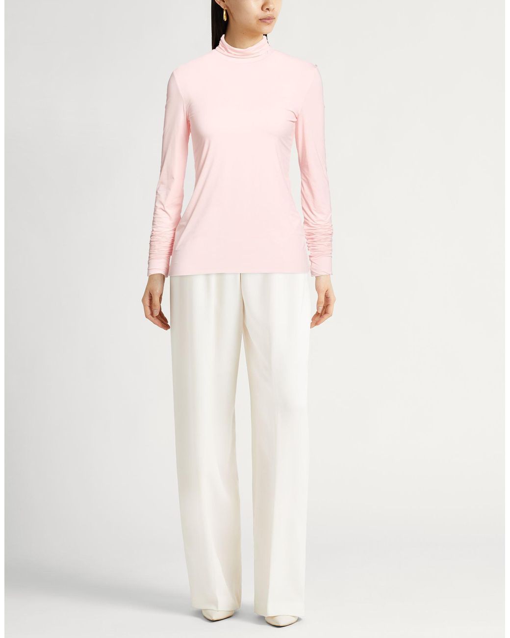 Sportmax Pink T-Shirt Polyamide, Elastane