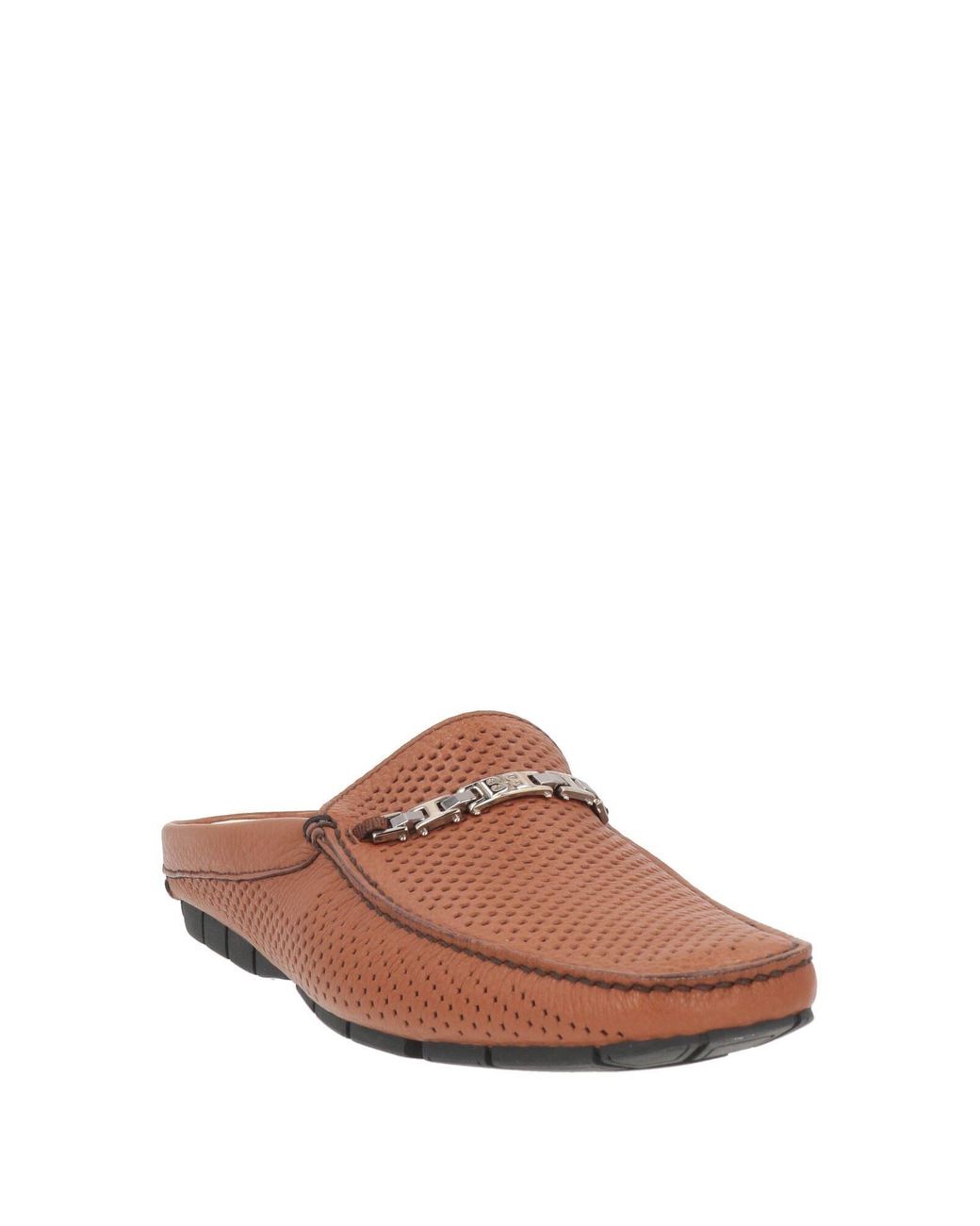 Baldinini Brown Tan Mules & Clogs Leather for men