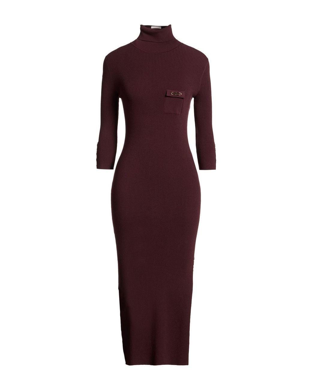Elisabetta Franchi Purple Midi Dresses