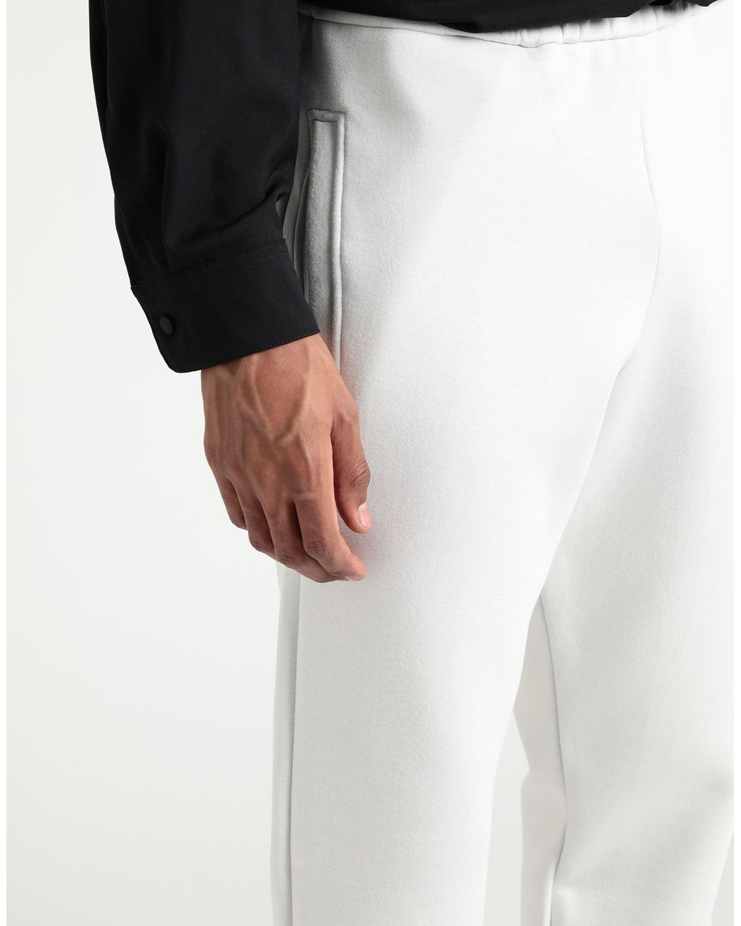 Lardini White Pants Viscose, Elastane for men