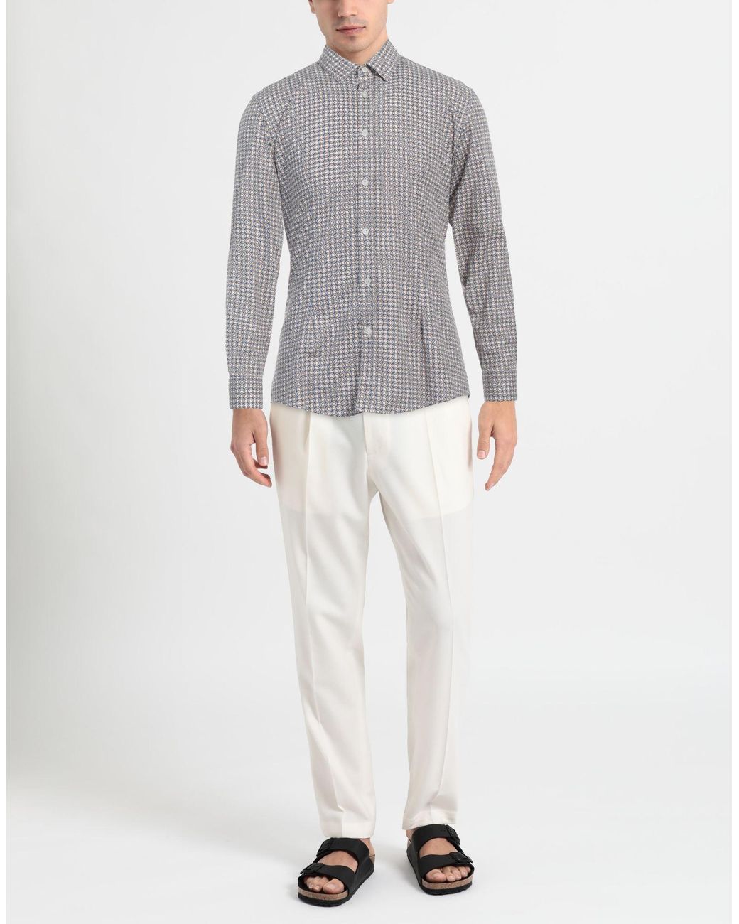 Daniele Alessandrini Gray Shirt for men