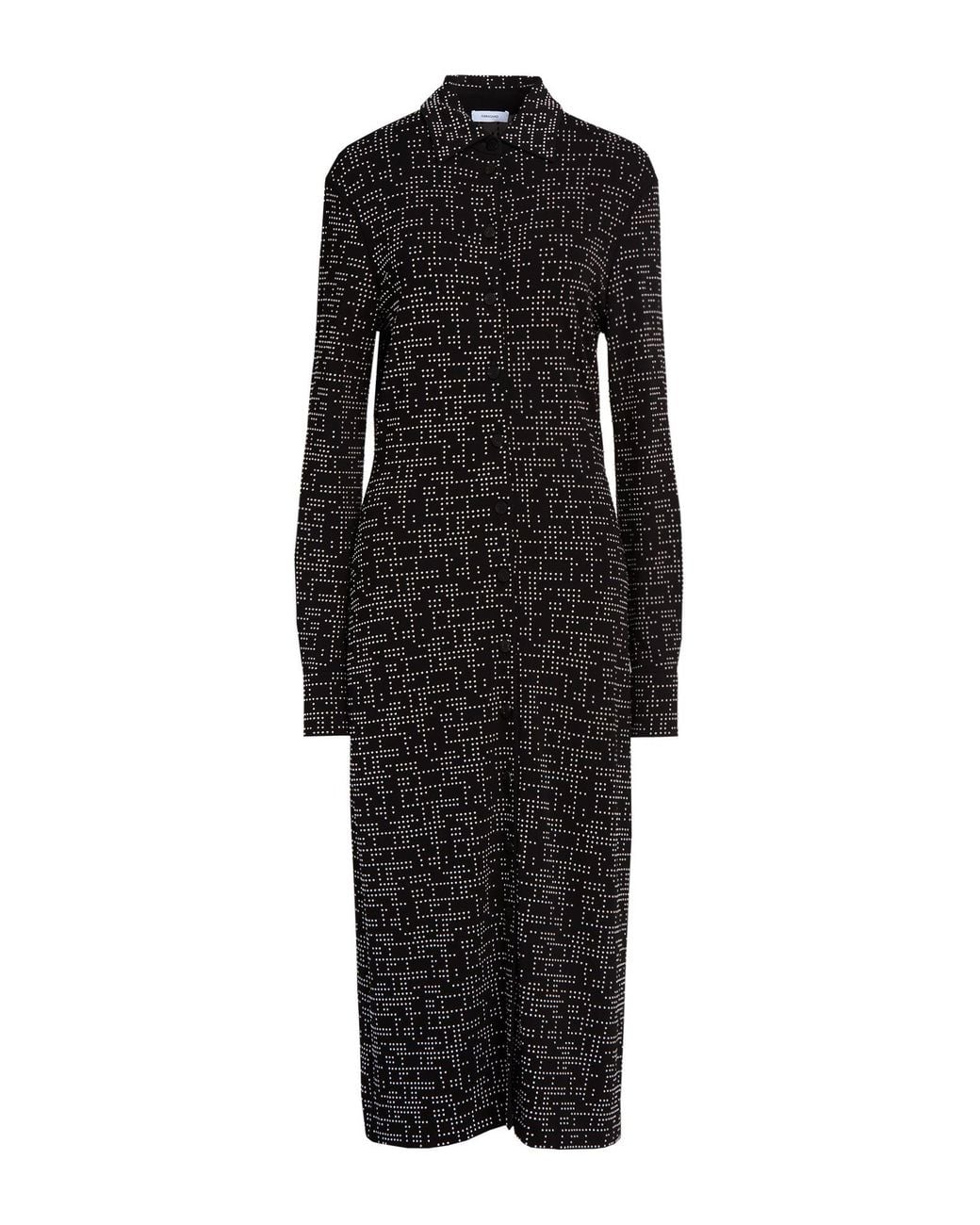 Ferragamo Black Midi Dress