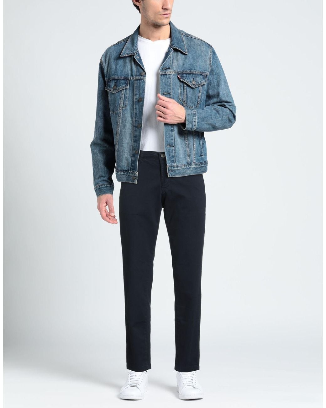 Squad² Blue Pants Cotton, Elastane for men