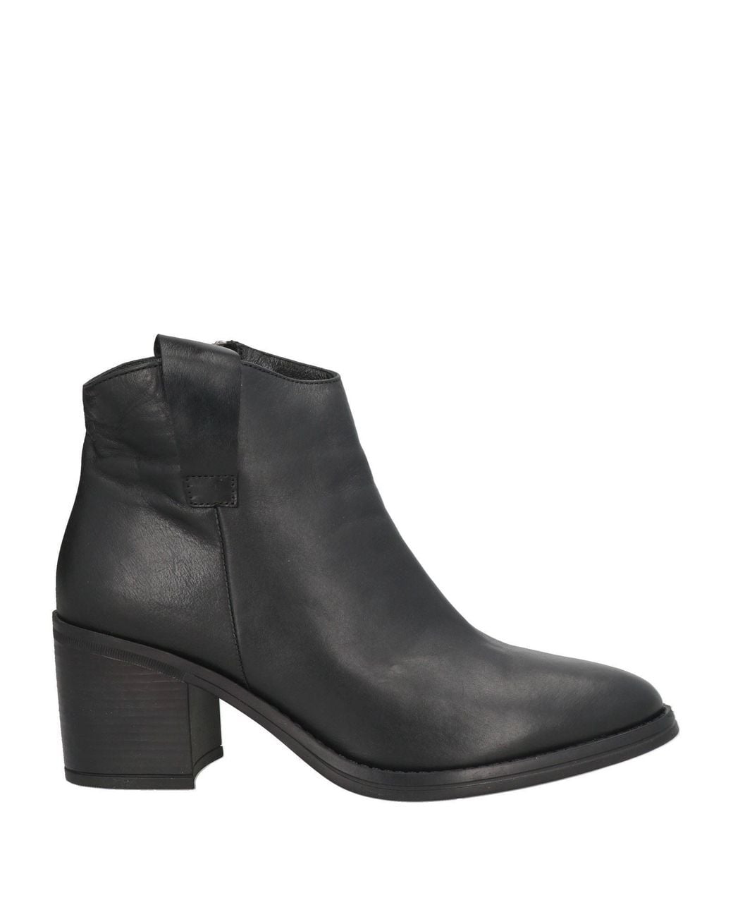 SOFIA MARE Black Ankle Boots Leather