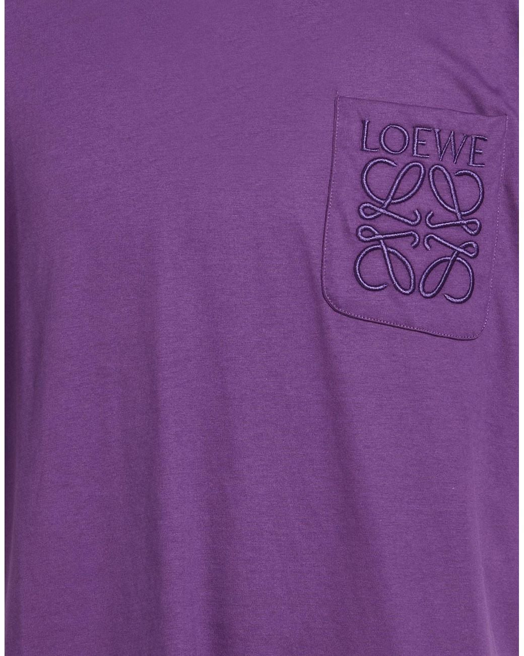 LOEWE アナグラムロゴ 半袖カットソー パープル Loewe T-Shirt Cotton in Purple for Men | Lyst