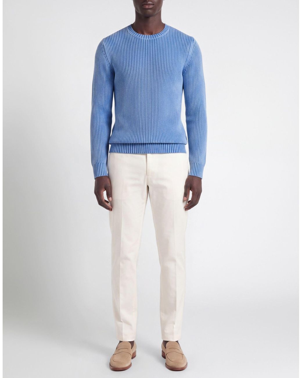 Moorer Blue Sweaters for men