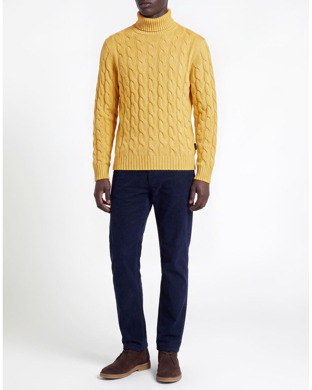 Façonnable Rollkragenpullover in Yellow für Herren