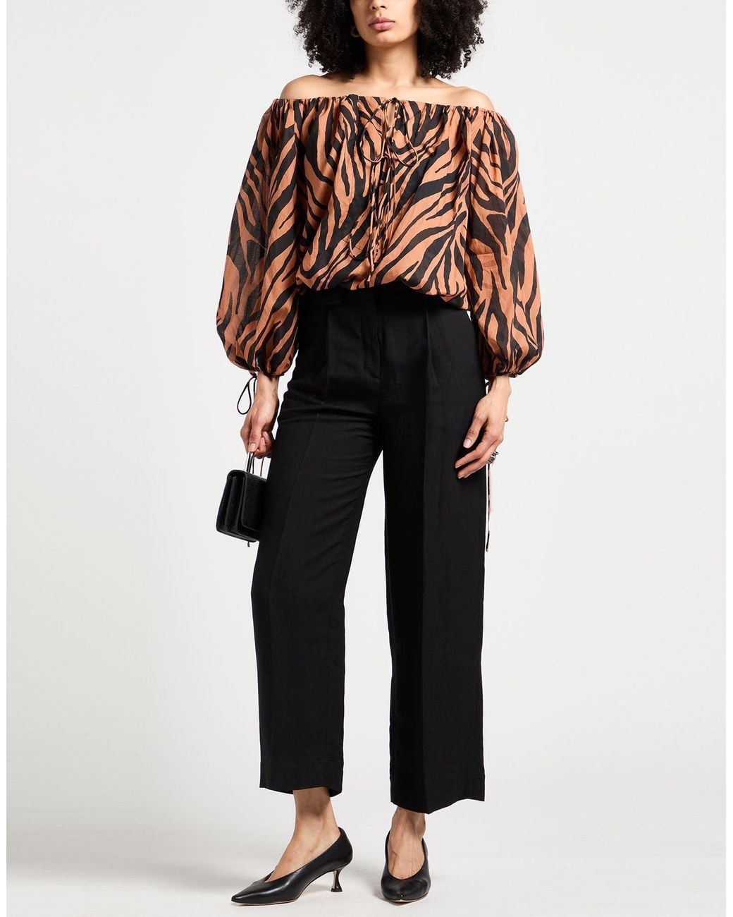 ANDAMANE Brown Top Cotton