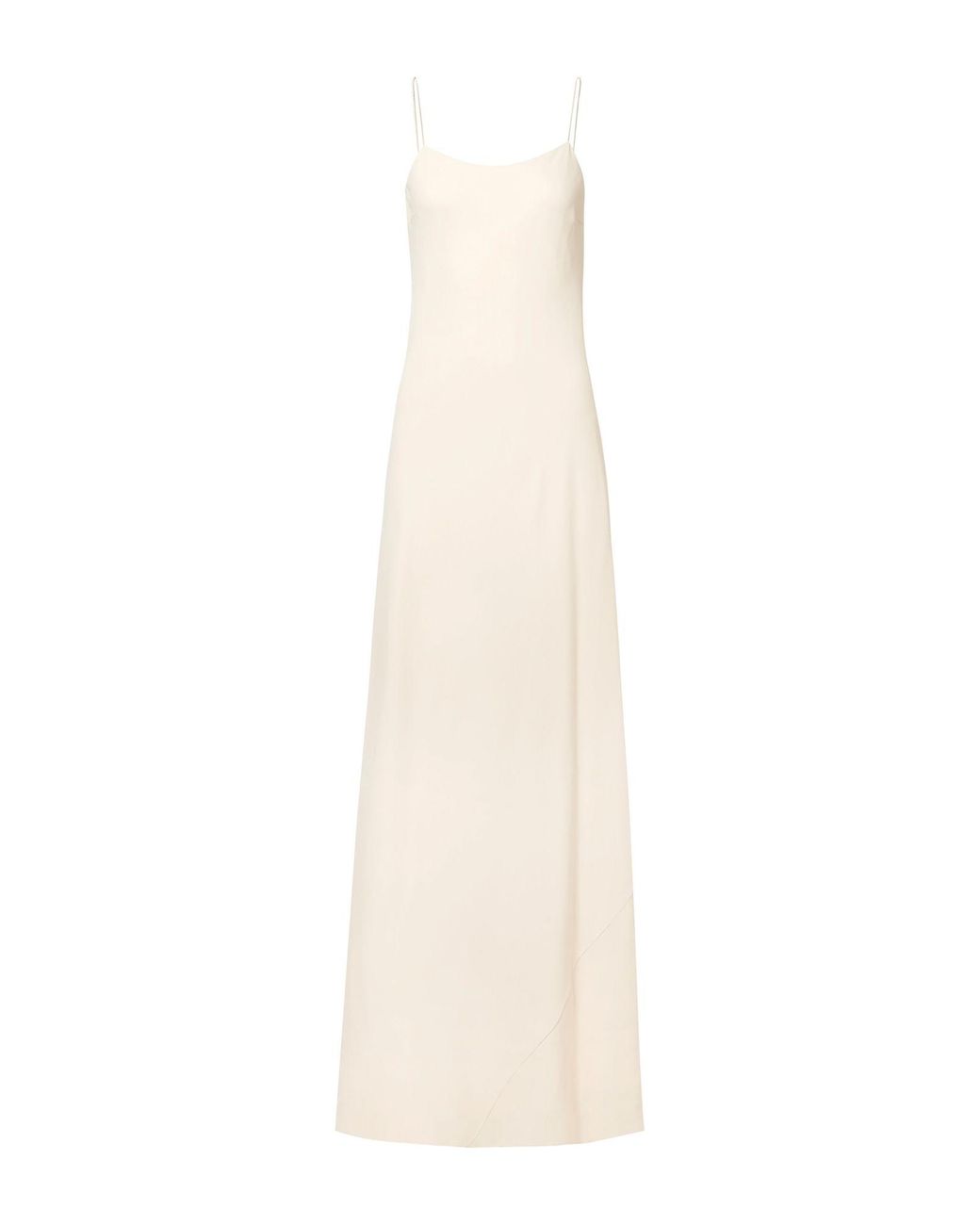 The Row Ebbins Crepe Maxi Dress in Natural Lyst