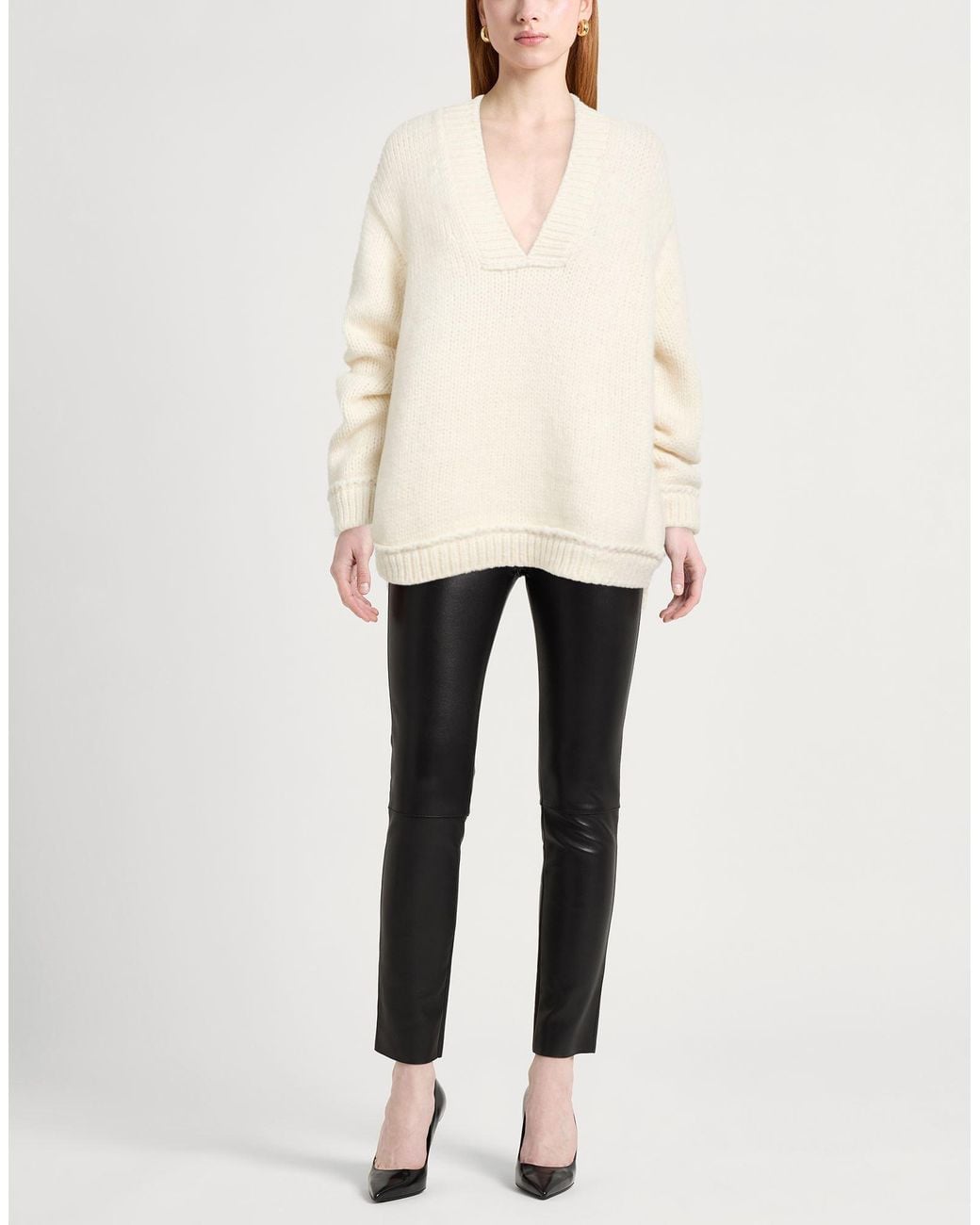 Tom Ford White Sweater Alpaca Wool, Polyamide, Wool