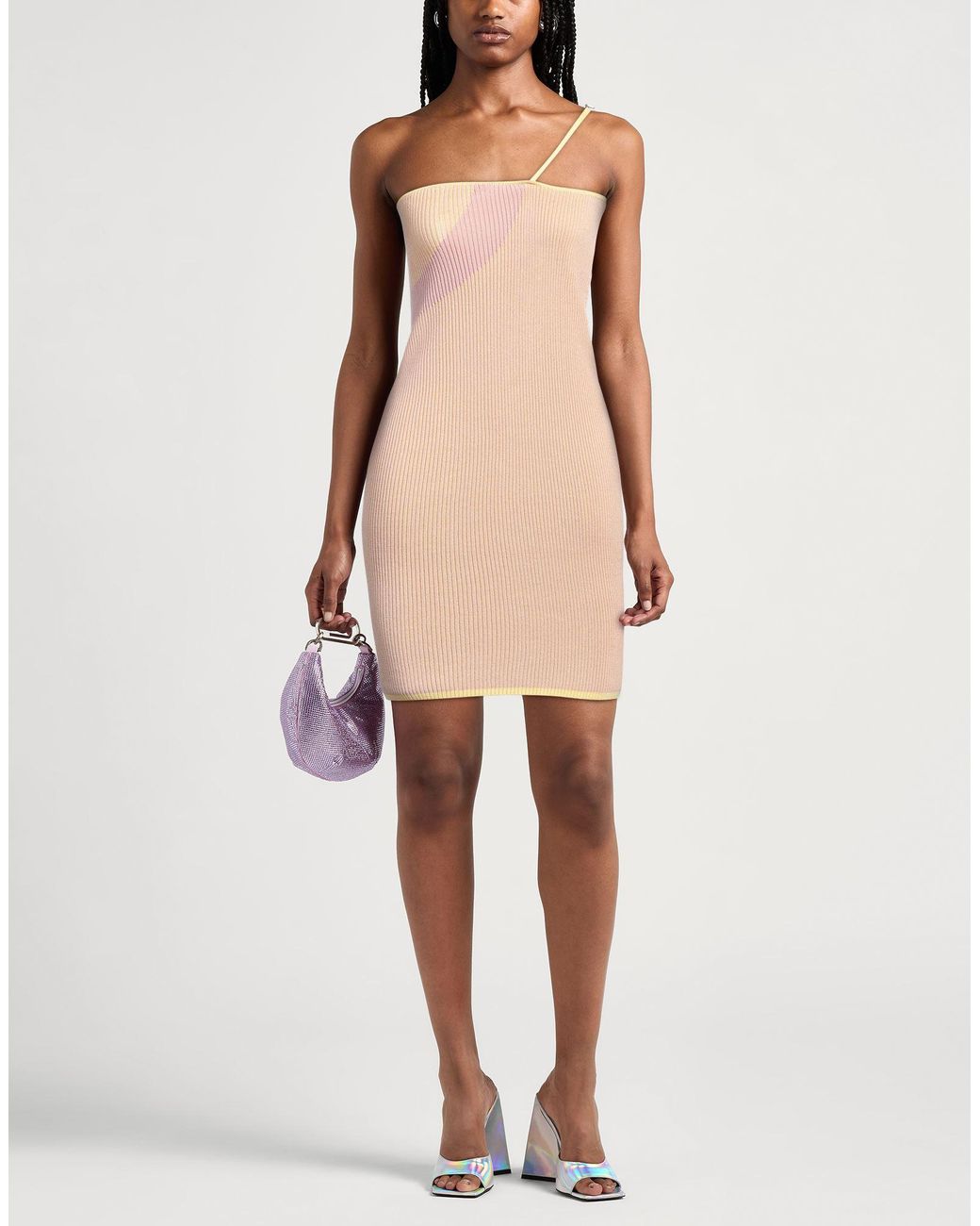 Robe courte Gcds en coloris White