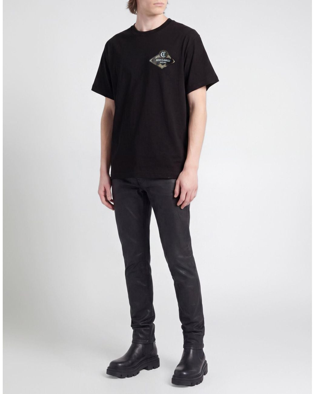 Just Cavalli Black T-Shirts for men